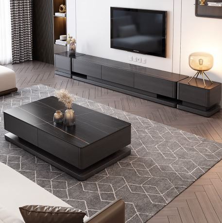 Dark Wood Tv Stand And Coffee Table