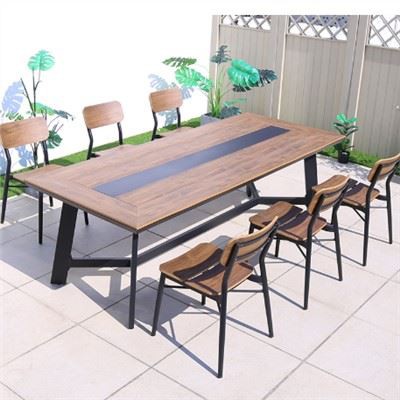 Outdoor Plastic Wood Table And Chair